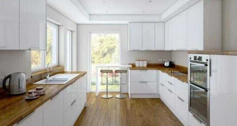 رفاهية البساطة: جمال مطابخ الخشب الأبيض وأفكار تصميم متقدمة